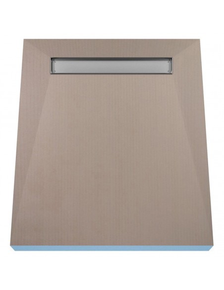 Komplett - Set: Befliesbares Duschelement Mit 4 - Seitigem Gefälle, Designrost Pure Und Siphon