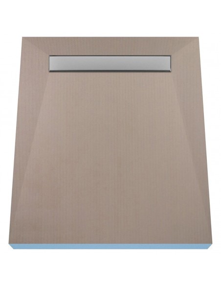 Komplett - Set: Befliesbares Duschelement Mit 4 - Seitigem Gefälle, Designrost Ponente Und Siphon