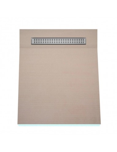 Komplett - Set: Befliesbares Duschelement Mit 1 - Seitigem Gefälle, Designrost Sirocco Und Siphon