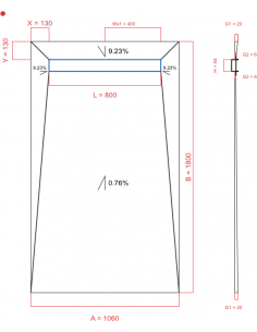 Showerlay Wiper 4 Way 1060. . . 