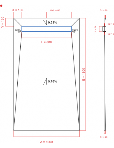 Showerlay Wiper 4 Way 1060 X 1800 Mm. . . 