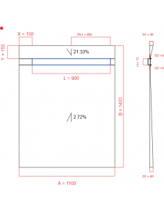 Showerlay Wiper 2 Way 1100. . . 