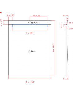 Showerlay Wiper 2 Way 1100. . . 