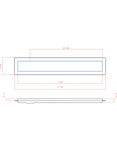 Duschrinne Wiper 700 Mm. . . 