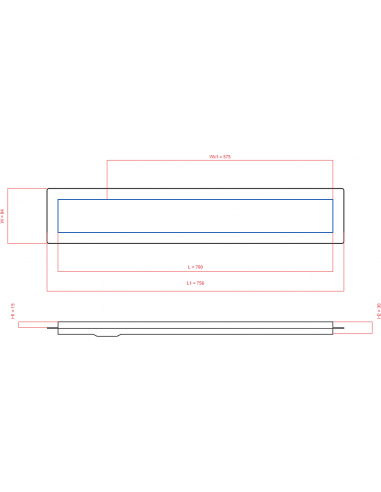 Duschrinne Wiper 700 Mm Premium Pure. . . 
