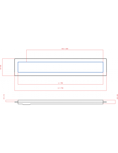 Duschrinne Wiper 700 Mm Premium Pure. . . 