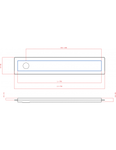 Duschrinne Wiper 700 Mm. . . 