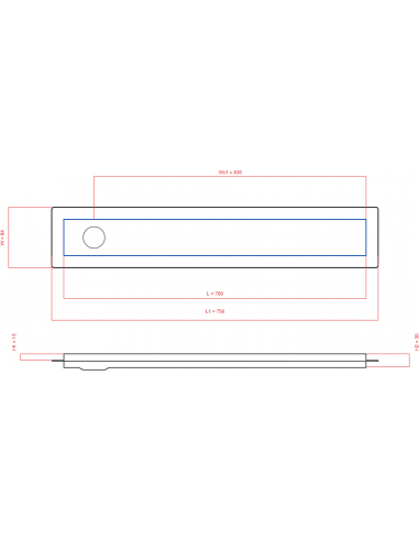 Duschrinne Wiper 700 Mm Premium. . . 