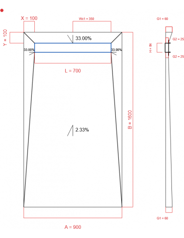 Showerlay Wiper 4 Way 900 X 1600 Mm. . . 