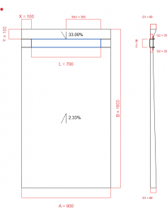 Showerlay Wiper 2 Way 900 X. . . 