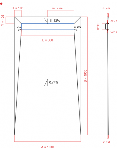 Showerlay Wiper 4 Way 1010 X 1800 Mm. . . 
