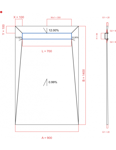 Laybase Wiper 4 Way 900 X 1400 Mm. . . 