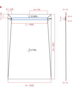 Showerlay Wiper 4 Way 1200. . . 