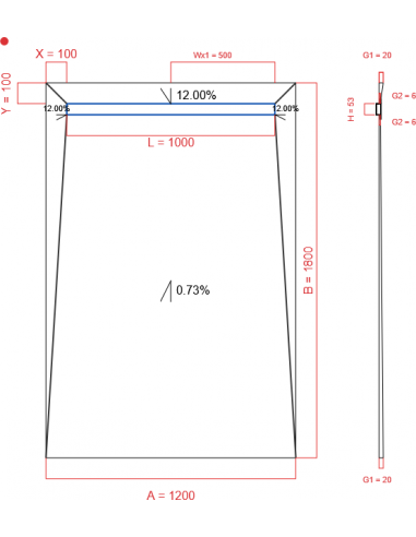 Showerlay Wiper 4 Way 1200 X 1800 Mm. . . 