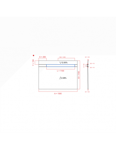 Showerlay Wiper 2 Way 1500 X 1100 Mm. . . 