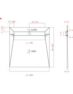 Showerlay Wiper 4 Way 900 X. . . 