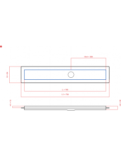 Duschrinne Wiper 700 Mm. . . 