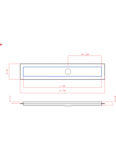 Duschrinne Wiper 700 Mm Premium. . . 
