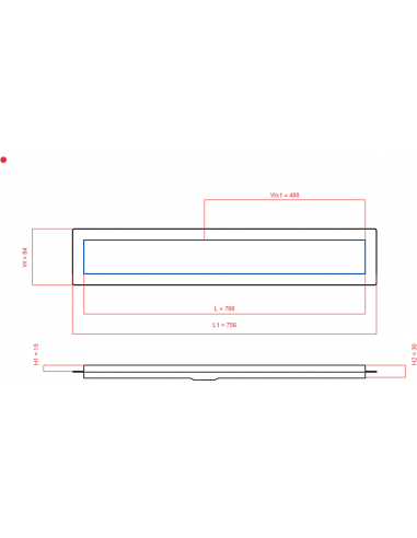 Duschrinne Wiper 700 Mm Premium. . . 