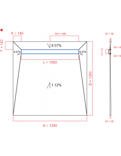 Showerlay Wiper 4 Way 1280. . . 