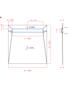 Showerlay Wiper 4 Way 1000. . . 