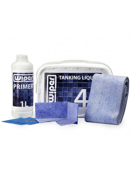 Wiper Dusch - Abdichtungsset Inkl. Primer, Abdichtungsflüssigkeit, Dichtband, Dichtecken Und Rohrkragen