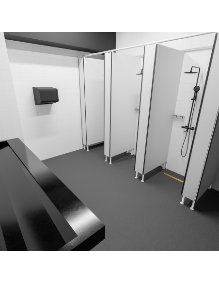 Gemeinschaftsduschbereich Mit Brass Zonda Ablauf Und Duschen