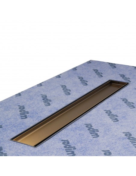 Gesamtansicht Des Gold Pure Ablaufs, Eingelassen In Nassraumwanne Auf Abdichtungsbahn