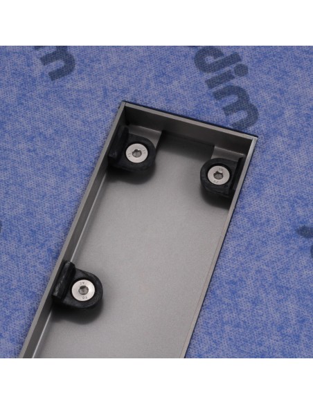 Edelstahl - Ablaufkörper Ohne Abdeckung, Zentrierter Auslass Und Verstellbarer Rahmen Für Verschiedene Fliesenstärken