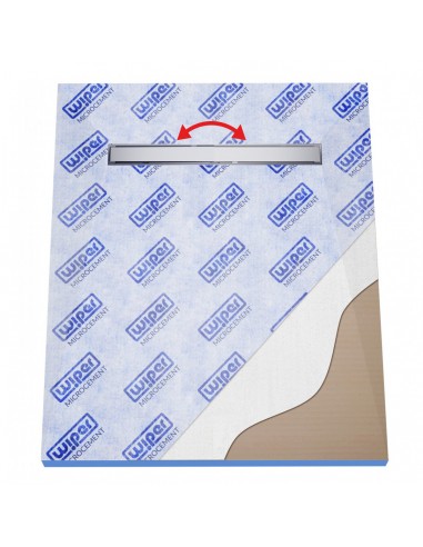 Mikrozement - Nassraum - Set: Duschwanne Mit Geruchsverschluss Und Ablaufabdeckung Reversible