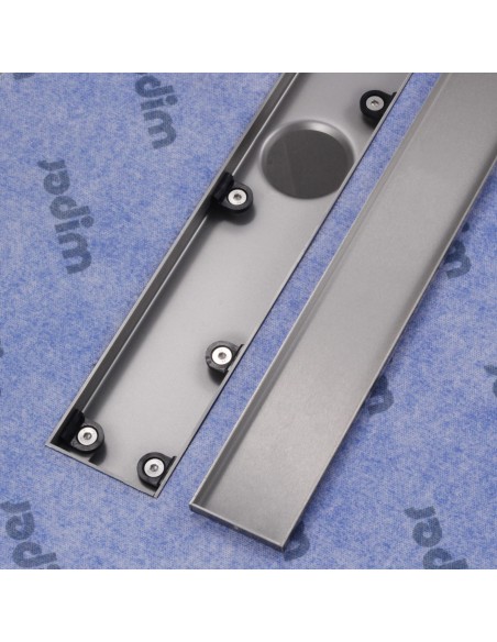 Silver Reversible Ablaufabdeckung Entfernt – Ablaufkörper Mit Zentralem Auslassloch Und Befestigungsschrauben – 