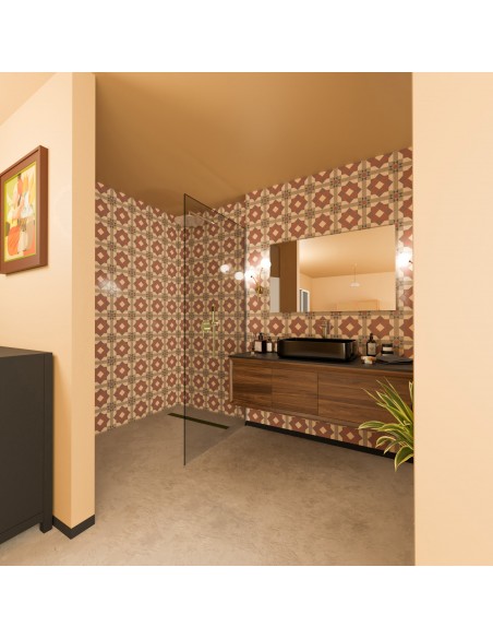 Marokkanisch Gestaltetes Bad Mit Gold Zonda Ablauf Und Waschtisch