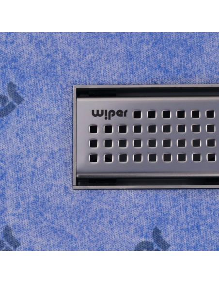 Draufsicht Der Silver Sirocco Ablaufabdeckung Auf Der Abdichtungsbahn