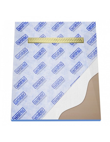 Mikrozement - Nassraum - Set: Duschwanne Mit Geruchsverschluss Und Ablaufabdeckung Zonda