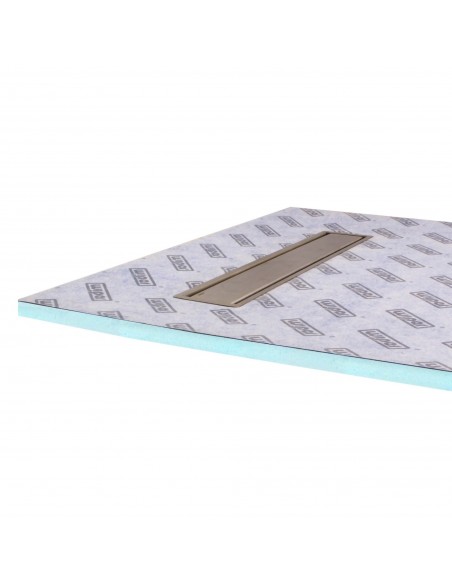 Duschelement - Fuer - Vinylboden - 90 - X - 170 - Cm - 4 - Seitiges - Gefaelle - Mit - Rinne - Wiper - Showerlay - Line - ...