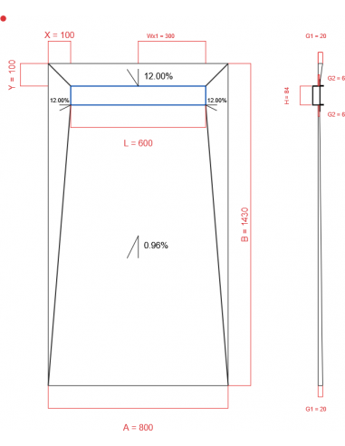 Showerlay Wiper 4 Way 800 X 1430 Mm. . . 