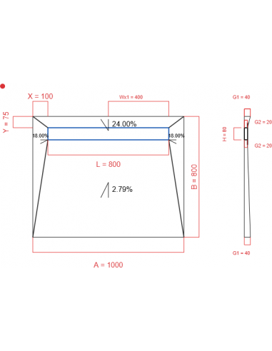 Showerlay Wiper 4 Way 1000 X 800 Mm. . . 