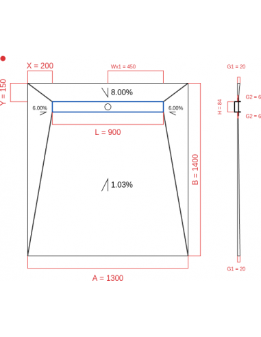 Showerlay Wiper 4 Way 1300 X 1400 Mm. . . 