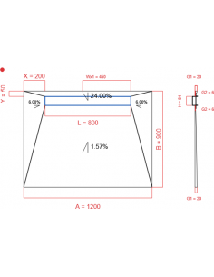 Showerlay Wiper 4 Way 1200. . . 