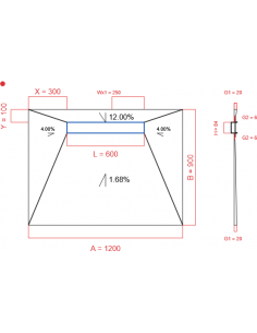 Showerlay Wiper 4 Way 1200. . . 