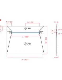 Showerlay Wiper 4 Way 1200. . . 