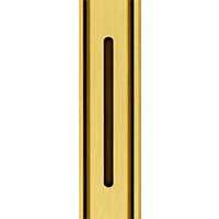 Kuerzbare Duschrinne 50 120 Cm Wiper Intensi 316 Duo Lin Gold Edelstahl 316 Gebuerstet